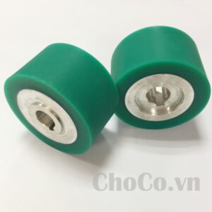 Bánh Xe Cao Su Silicone Xanh