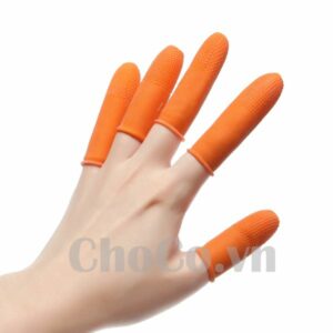 Bao Ngón Tay Cao Su Bảo Hộ Màu Cam