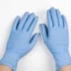 Găng Tay Cao Su Vglove Nitrile Màu Xanh Không Bột Cao Cấp - GPS0008 Găng Tay Cao Su Nhập Khẩu