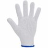 Găng Tay Sợi Len Màu Trắng Viền Xanh Bảo Hộ Lao Động - GTS0015 Găng Tay Sợi Len