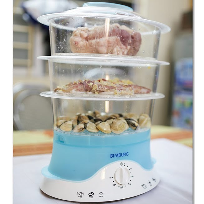 Nồi Hấp đa năng 3 tầng Braburg Xanh - NHH0026 noi-hap-da-nang-3-tang-braburg-1