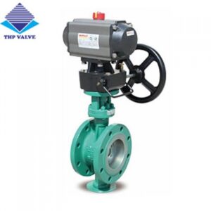 Van bướm điều khiển khí nén có tay quay - VAB0001-0