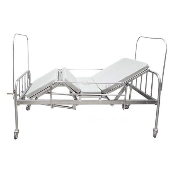 Giường Y Tế 2 Tay Quay Chất Lượng - TYT0017 Giường Y Tế 2 Tay Quay Inox
