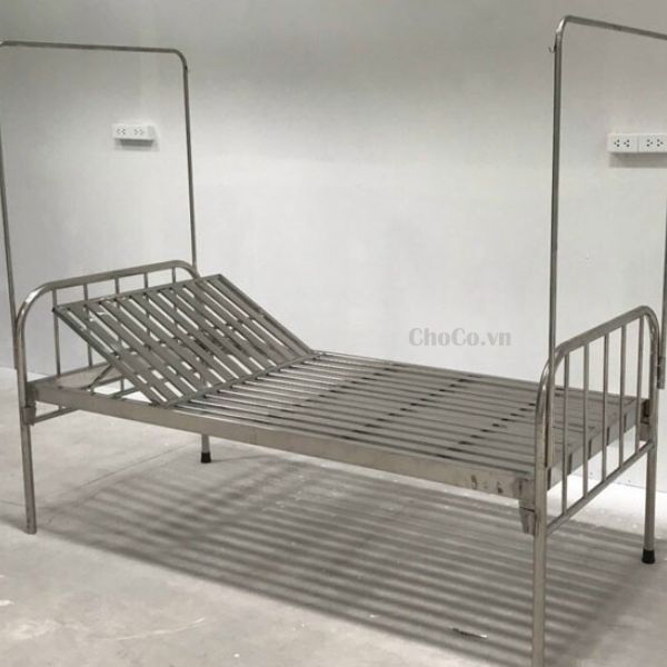 Giường Y Tế Nâng Đầu Inox An Toàn - TYT0016 Giường y tế nâng đầu inox