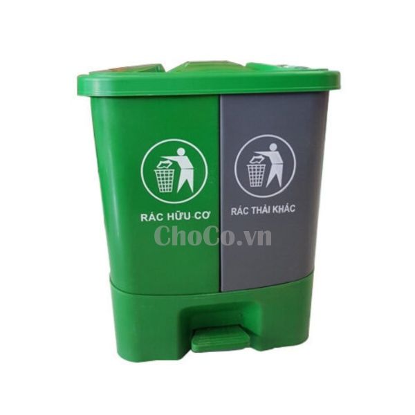 Thùng Rác Nhựa 2 Ngăn Chất Lượng Cao - TRA0009 Thùng Rác Nhựa 2 Ngăn