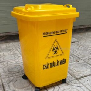 Thùng Rác Nhựa 60L Có Bánh Xe - TRA0089 Thùng Rác Nhựa 60L Chắc Chắn