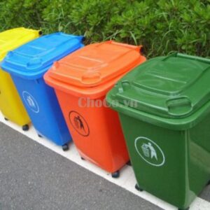 Thùng Rác Nhựa Đa Sắc