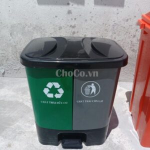Thùng Rác Nhựa 2 Ngăn Chất Lượng Cao - TRA0009 Thùng Rác Nhựa Tiện Dụng