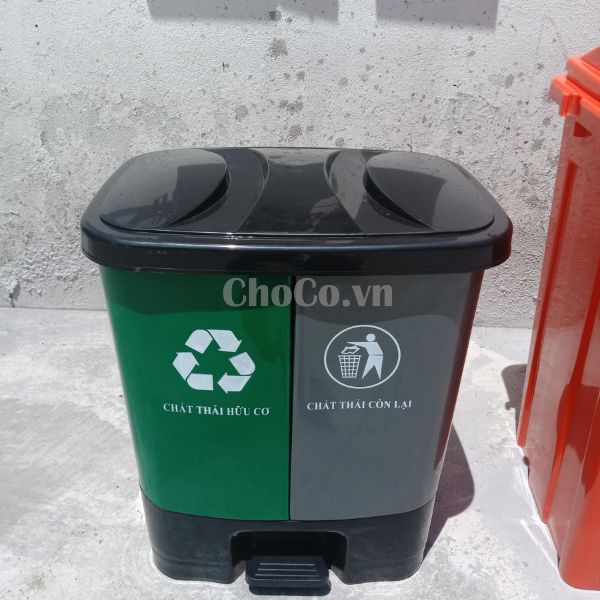 Thùng Rác Nhựa 2 Ngăn Chất Lượng Cao - TRA0009 Thùng Rác Nhựa Tiện Dụng