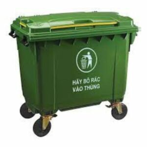 Xe Đẩy Rác Màu Xanh