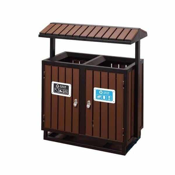 Thùng Rác Phân Loại Chất Lượng Cao Cấp 2 Ngăn Ngoài Trời - TRA0103 Thùng Rác Thông Minh Hai Ngăn